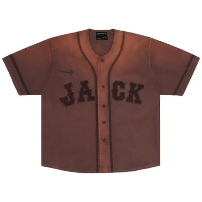 Cactus Jack by Travis Scott x Fragment x Nike Tokyo Jack Retro Baseball Jersey 'Brown'