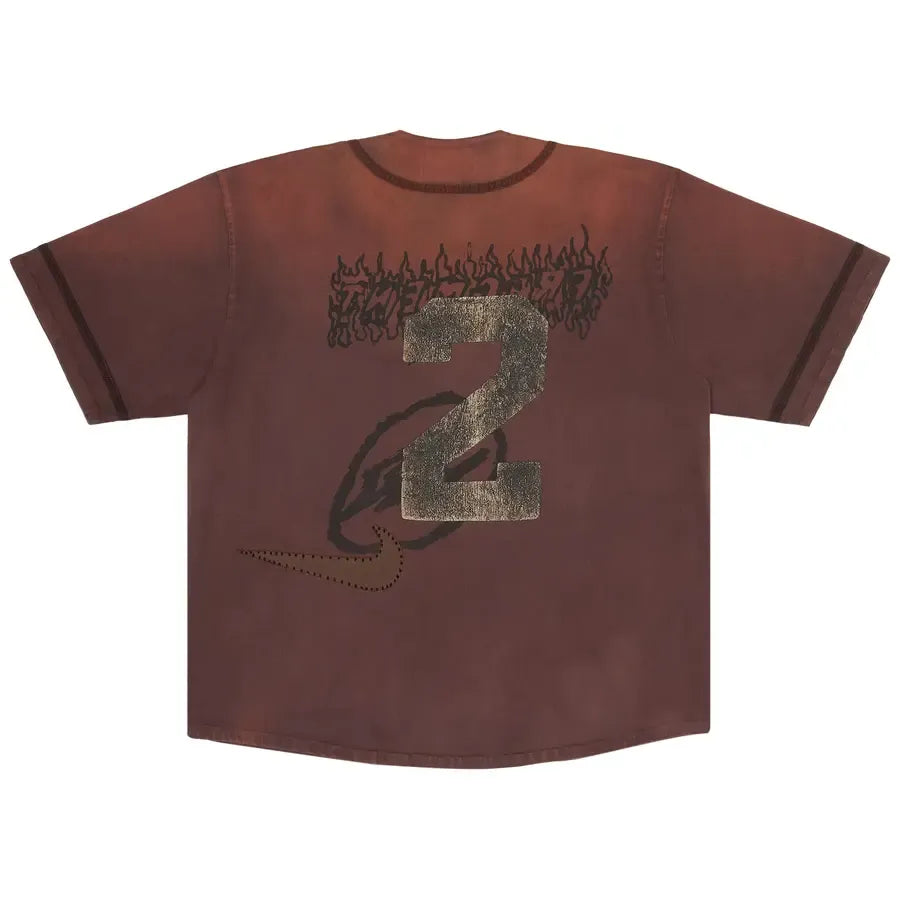 Cactus Jack by Travis Scott x Fragment x Nike Tokyo Jack Retro Baseball Jersey 'Brown'