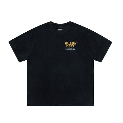 Gallery Dept T Shitrs Retro Distressed Cartoon Car Short Sleeve Men and Women